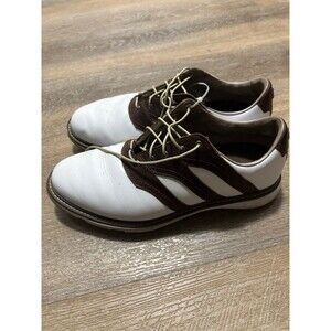 adidas MC-Z Traxion Mens Size 11 Golf Shoes White Leather Spikeless LaGolf Shoes